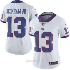 Odell Beckham Jr New York Giants Womens Limited Color Rush White Jersey Bestplayer